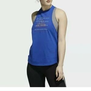 Adidas Women’s American Flag Royal Blue Tank Top Size Medium NWT